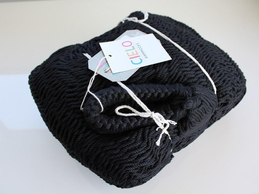 Black Polyester Weather Resistant Hammock