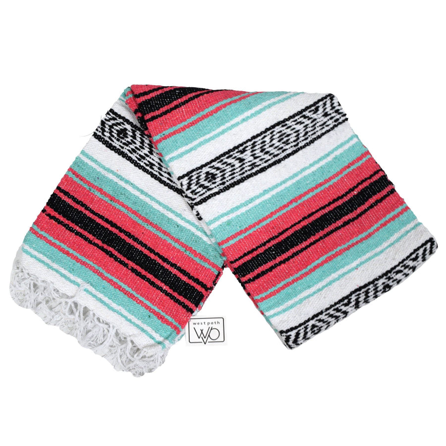 Mexican made Falsa blanket for yoga or home decor