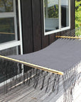Black woven Mexican bar hammock