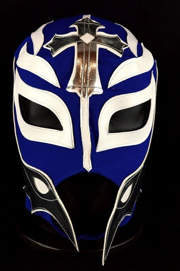 Rey Mysterio Blue, White and Silver Mask