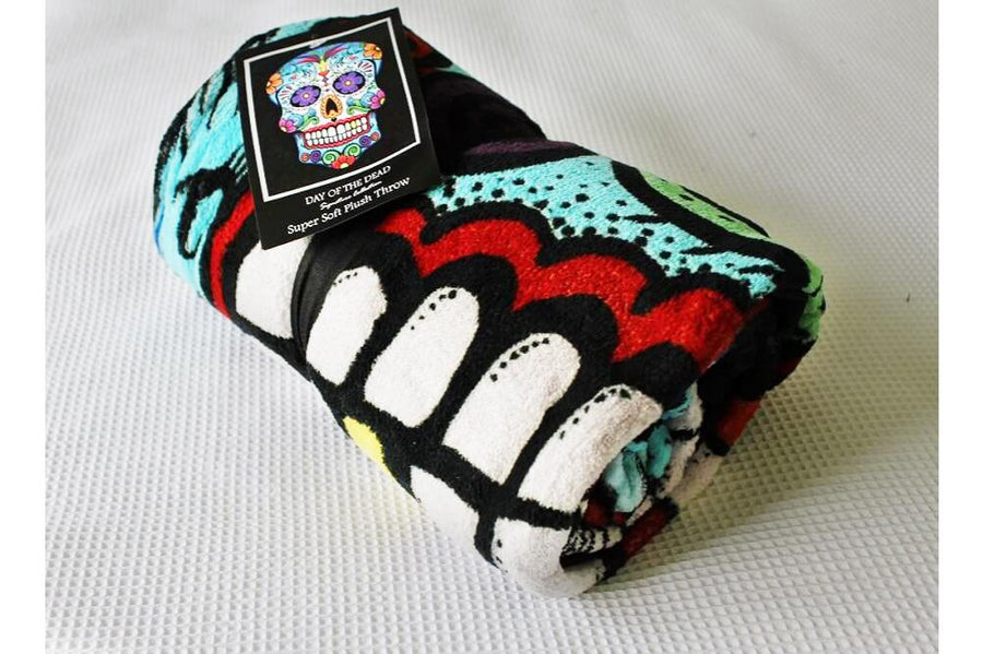 Rolled up plush Mexican throw