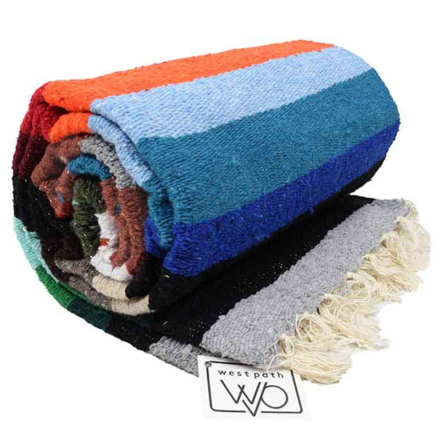 Rolled Mexican Blanket