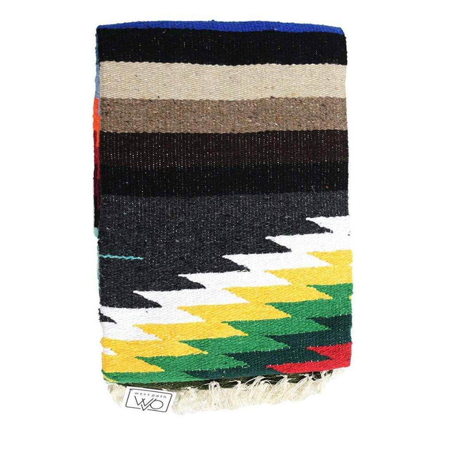 Mexican saltillo blanket with diamond centre