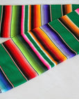 Green Serape Blanket - Mexican Made