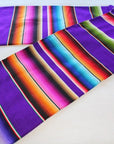 Purple stripped Mexican blanket
