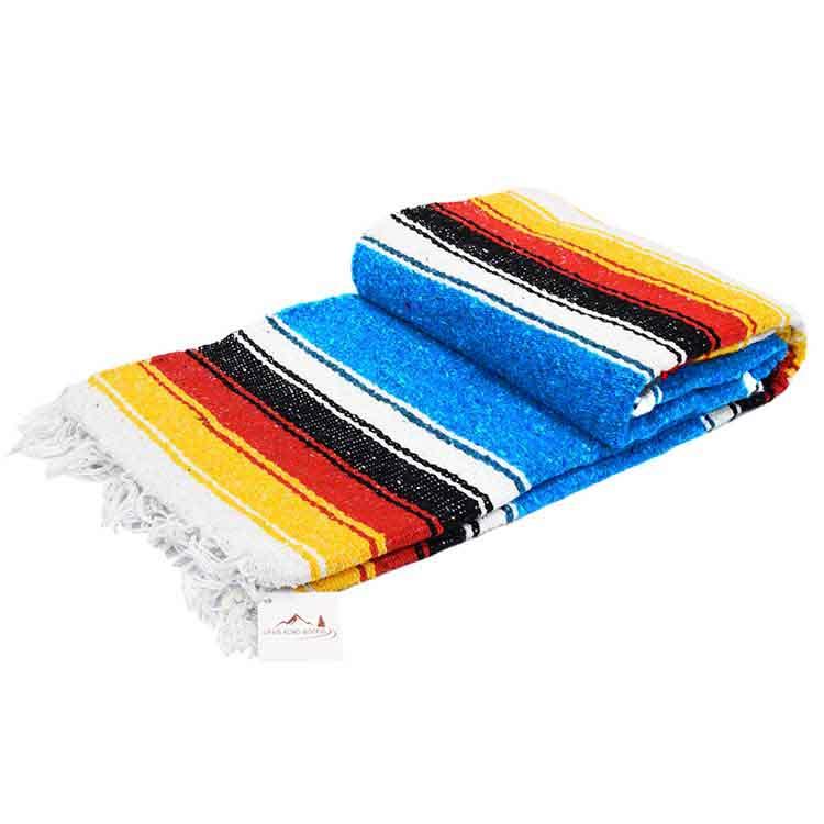 Saltillo - Sky Blue - Mexican Handwoven Blanket