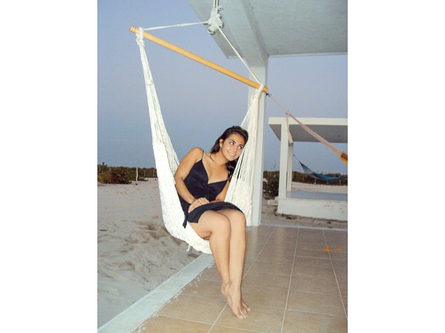Natural cotton hammock swing chair