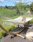 Mexican Spreader Bar Hammock - Off White