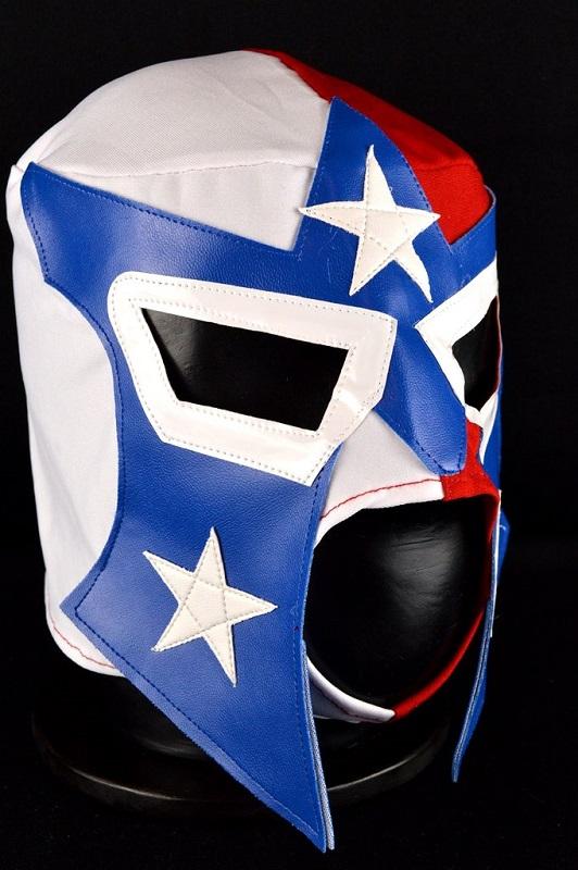 Red, white and blue USA Mask