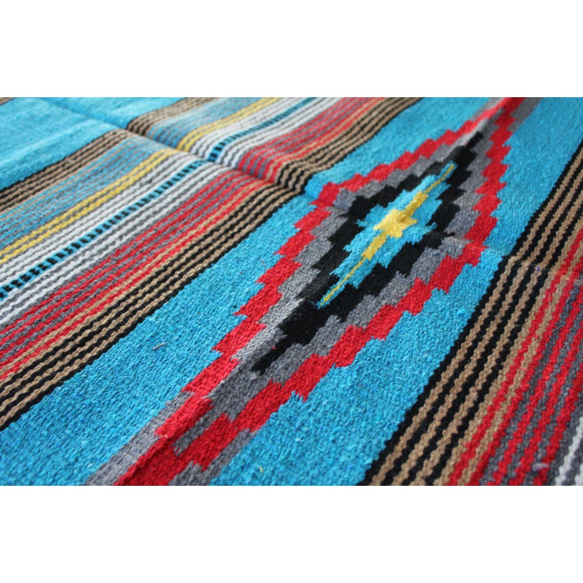 Diamond Center Blue Floor Rug