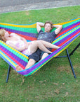 Free standing metal hammock stand