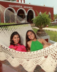 Two person XL size spreader bar hammock