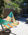 Two person metal hammock stand