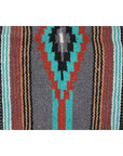 Western Pattern Rug - Grey with Diamond Pattern