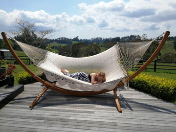 Mexican Cielo Polyester Hammock - White