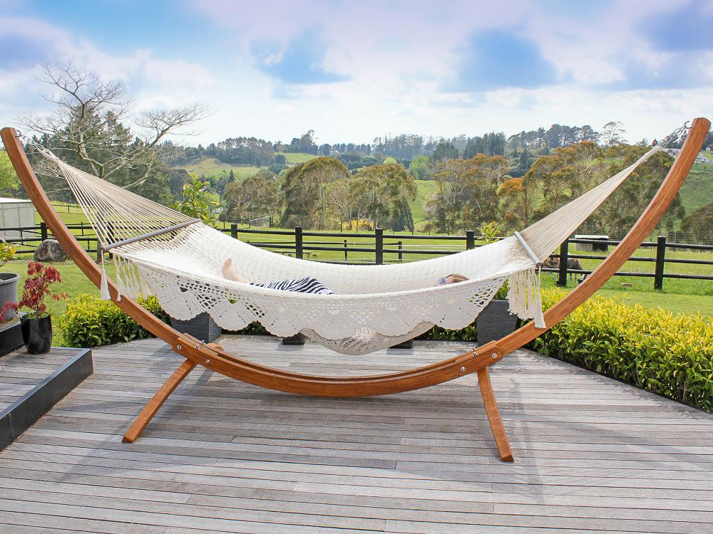 Freestanding Wooden Hammock Stand