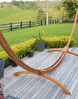 Arc Shaped Wooden Hammock Stand