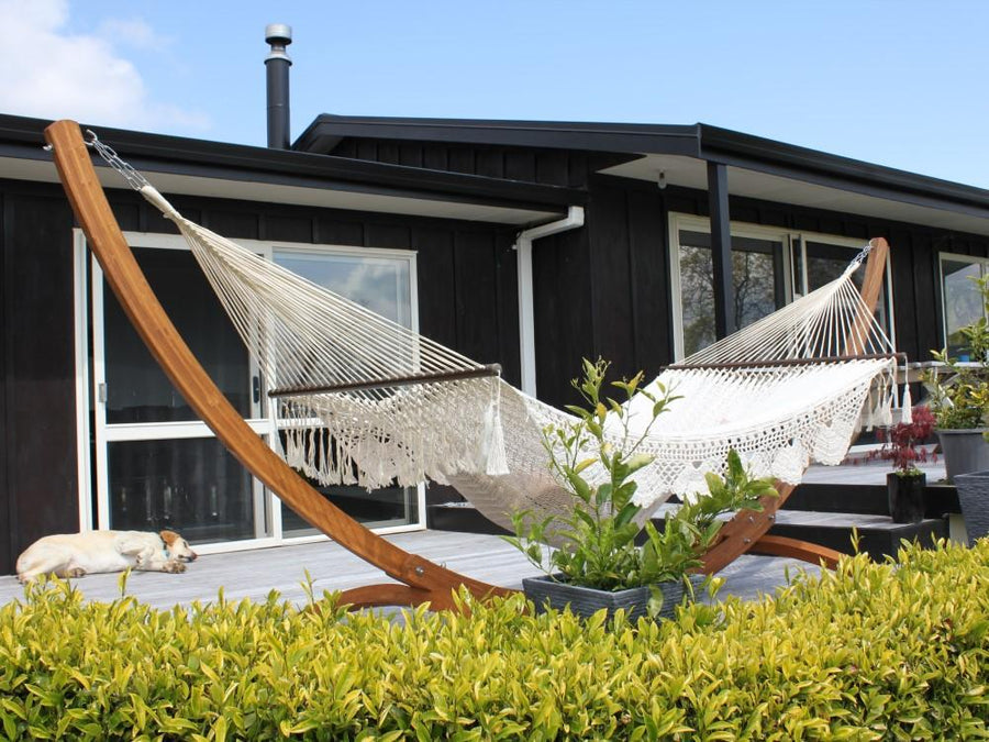 White Woven Hammock - Fair Trade - Mayan Made