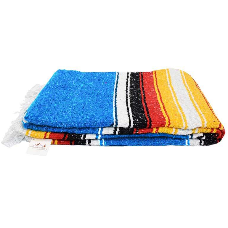 Mexican made blue blanket