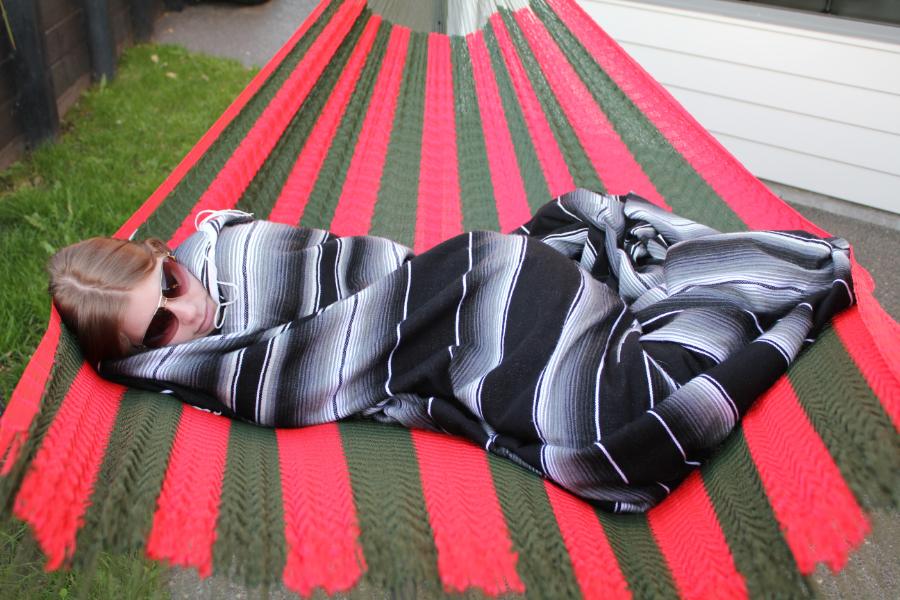 Mexican Blanket - Black and White