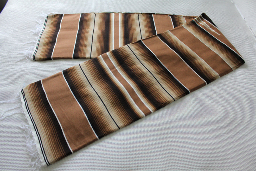Brown Mexican Sarape Blanket