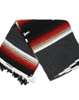 Charcoal Grey Mexican handmade blanket