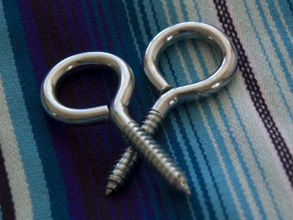 Hammock Screw Eye Hooks Solid Anchor Point for Hammocks Mexican