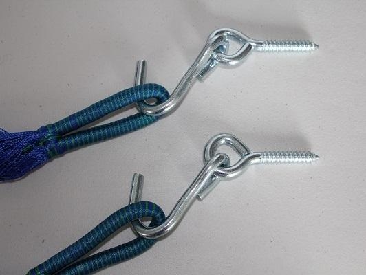 Wall hanging hooks for hammocks