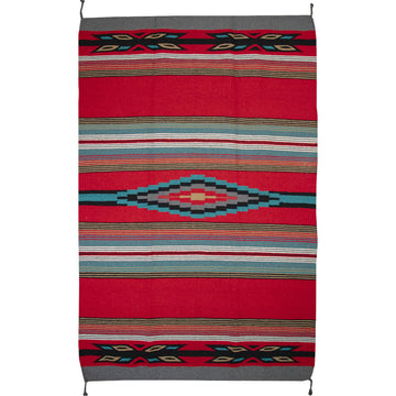 Large red hawkeye floor rug - Southwest Styling
