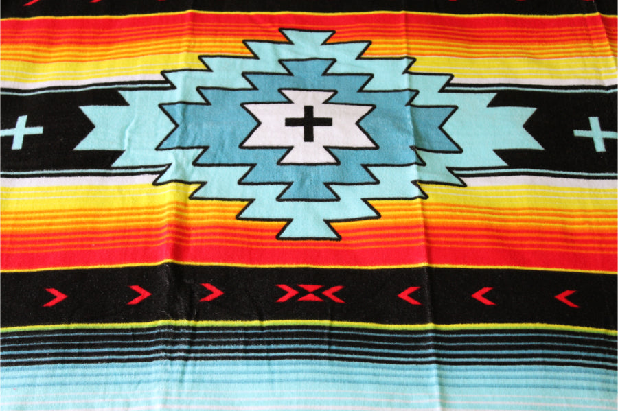 Diamond centre towel - Mexican styling beach towel
