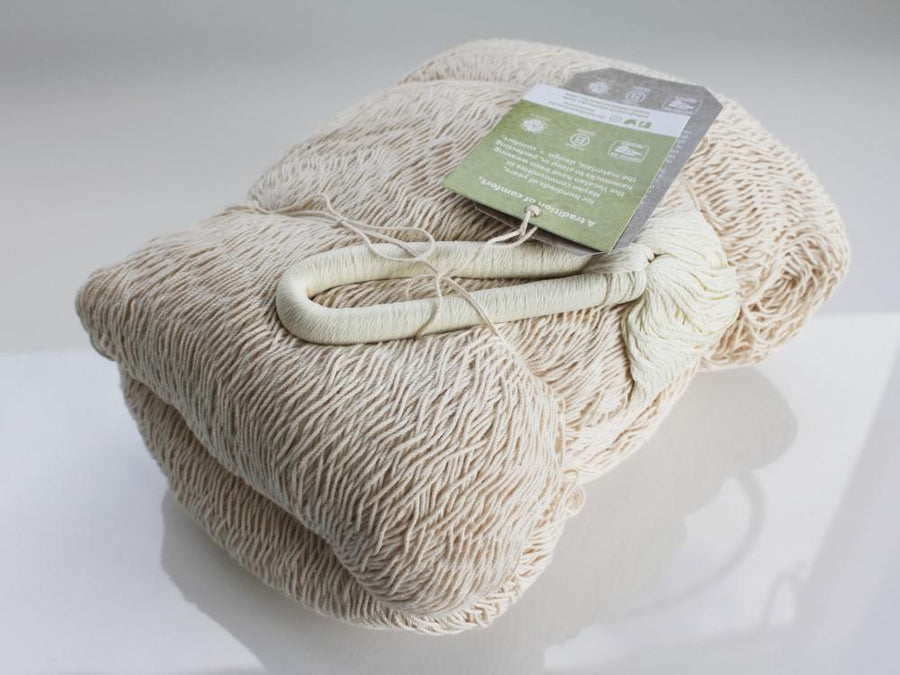 Fair Trade Hammock - White Cotton - Mexican Made
