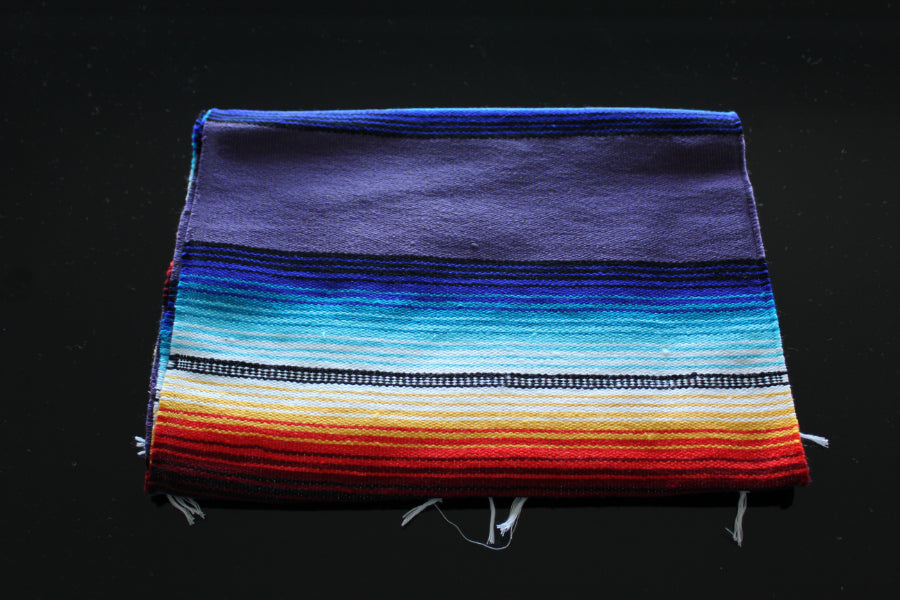 Fold table runner - purple mexican style