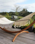 Resort Style Hammock - King Size - White Cotton