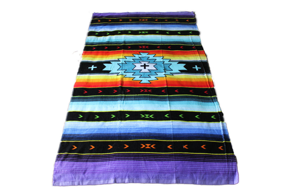 Sarape style beach towel
