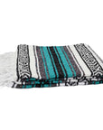 Soft loose weave woven Mexican blanket